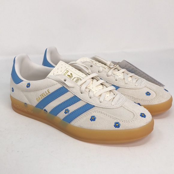 Adidas Women’s Gazelle Indoor Embroidered Floral IF4491 Sneakers - Size 7.5 - Picture 11 of 16